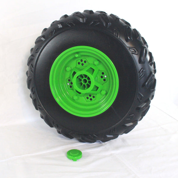 12V Raptor Front Left Wheel (Green/Black)